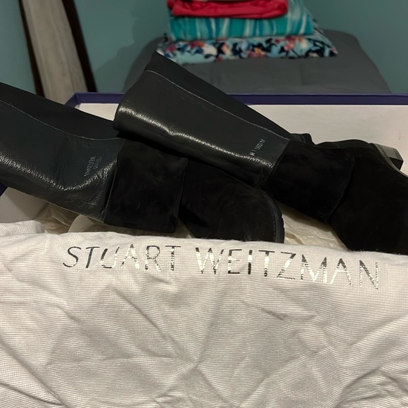 Stuart Weitzman 50/50 suede boots - Picture 3 of 7